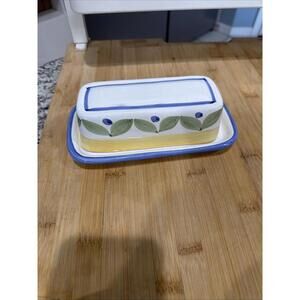 VTG William Sonoma Covered Butter Dish Marisol Retired Pattern *